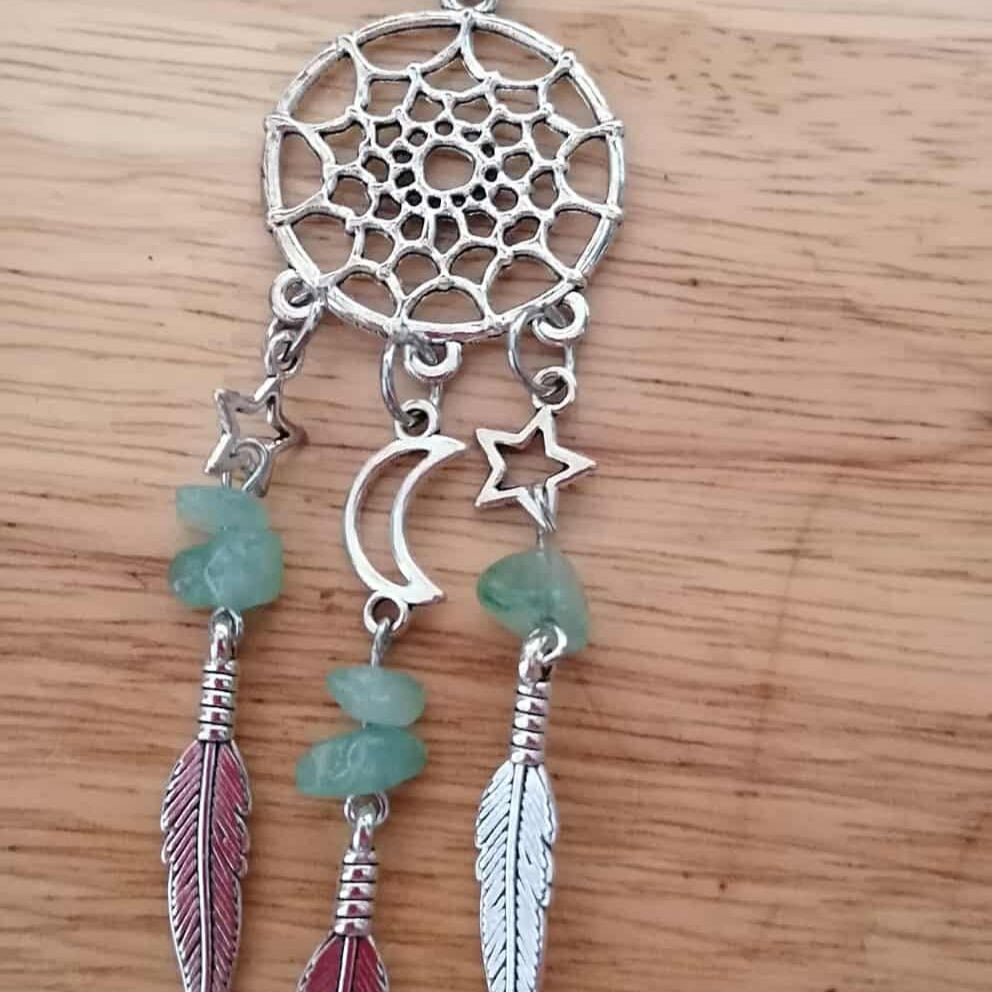 đ Porte-clĂ© Attrape-RĂȘves â Acier inoxydable argentĂ© đ