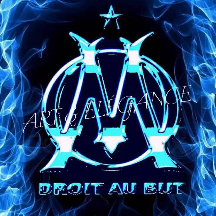 🔥✨ Kit Diamond Painting – Le M de Marseille en flammes bleues ✨🔥