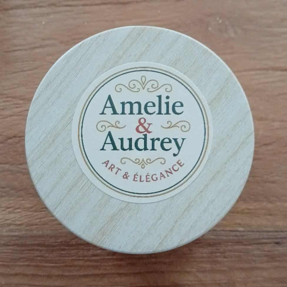 Bougie Artisanale – Musc Blanc & Feuille Océan (80g)