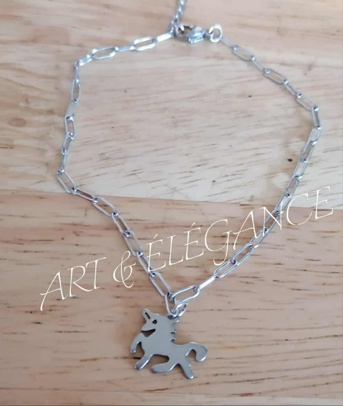 🐎 Lili en acier inoxydable argenté 🐎