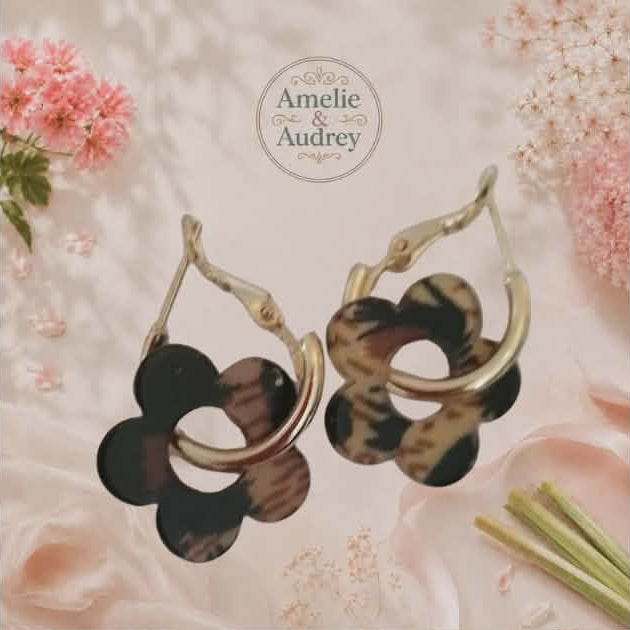 Paula boucles d'oreilles acier inoxydable