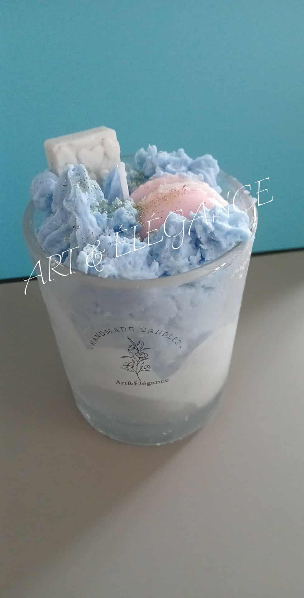 Bougie fouettée artisanale gourmande