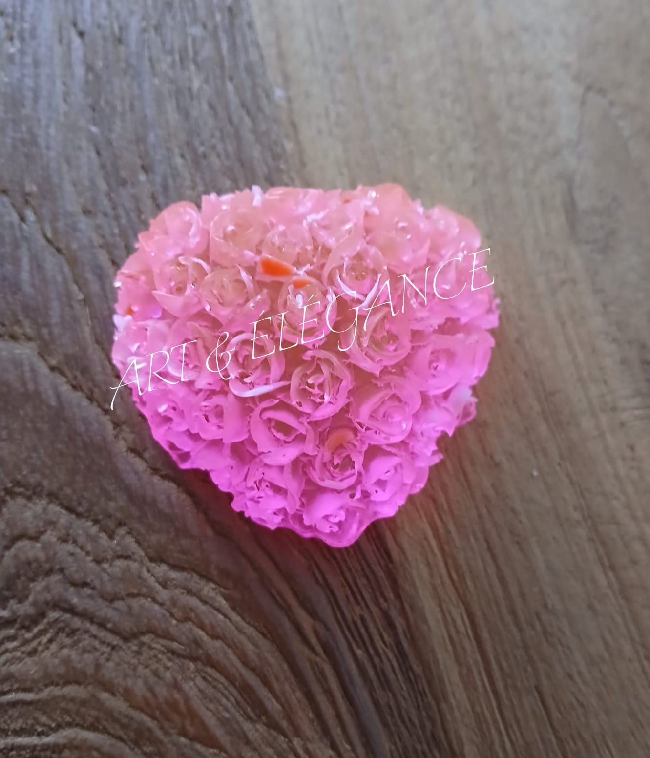 Bouquet cœur en résine Artisanale