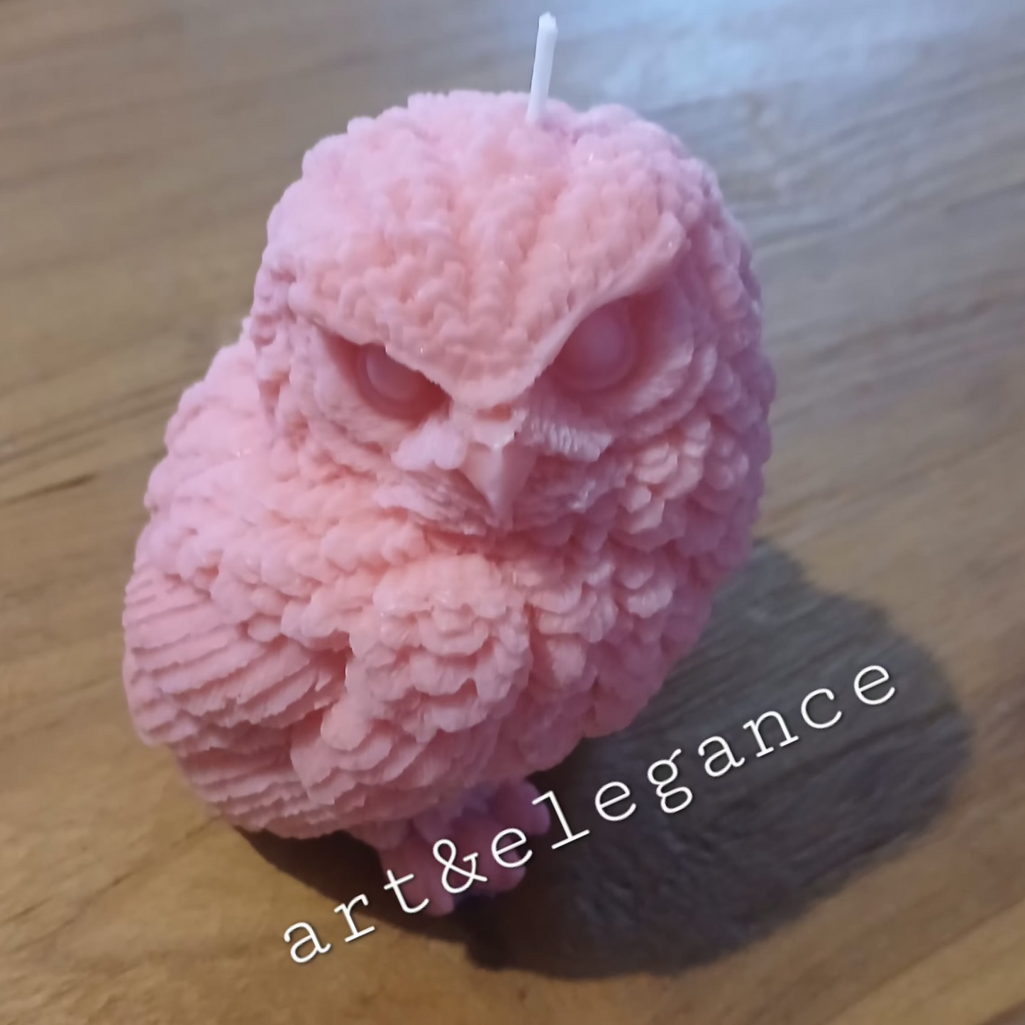 🕯️Bougie fait main hibou