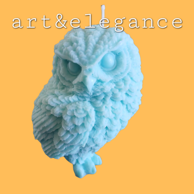 Bougie parfumée fait main hibou