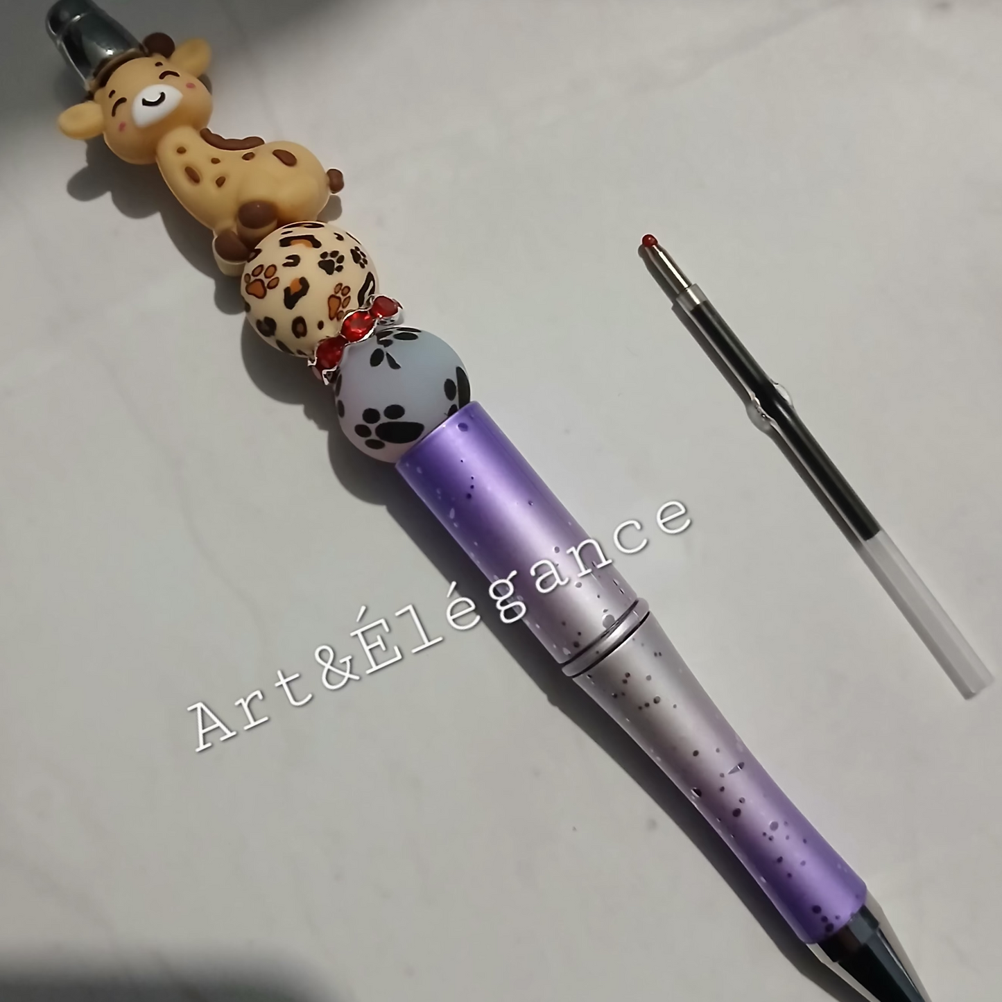 ✒️Stylo fait main girafe