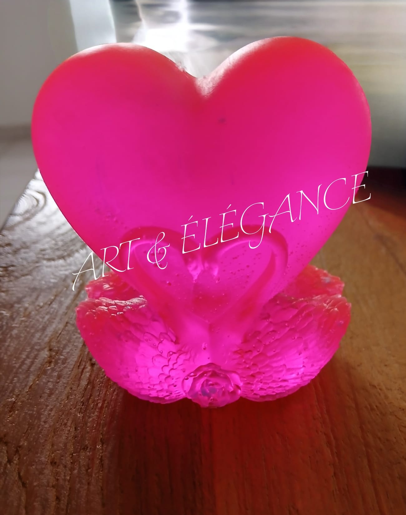 Résine artisanale cygne