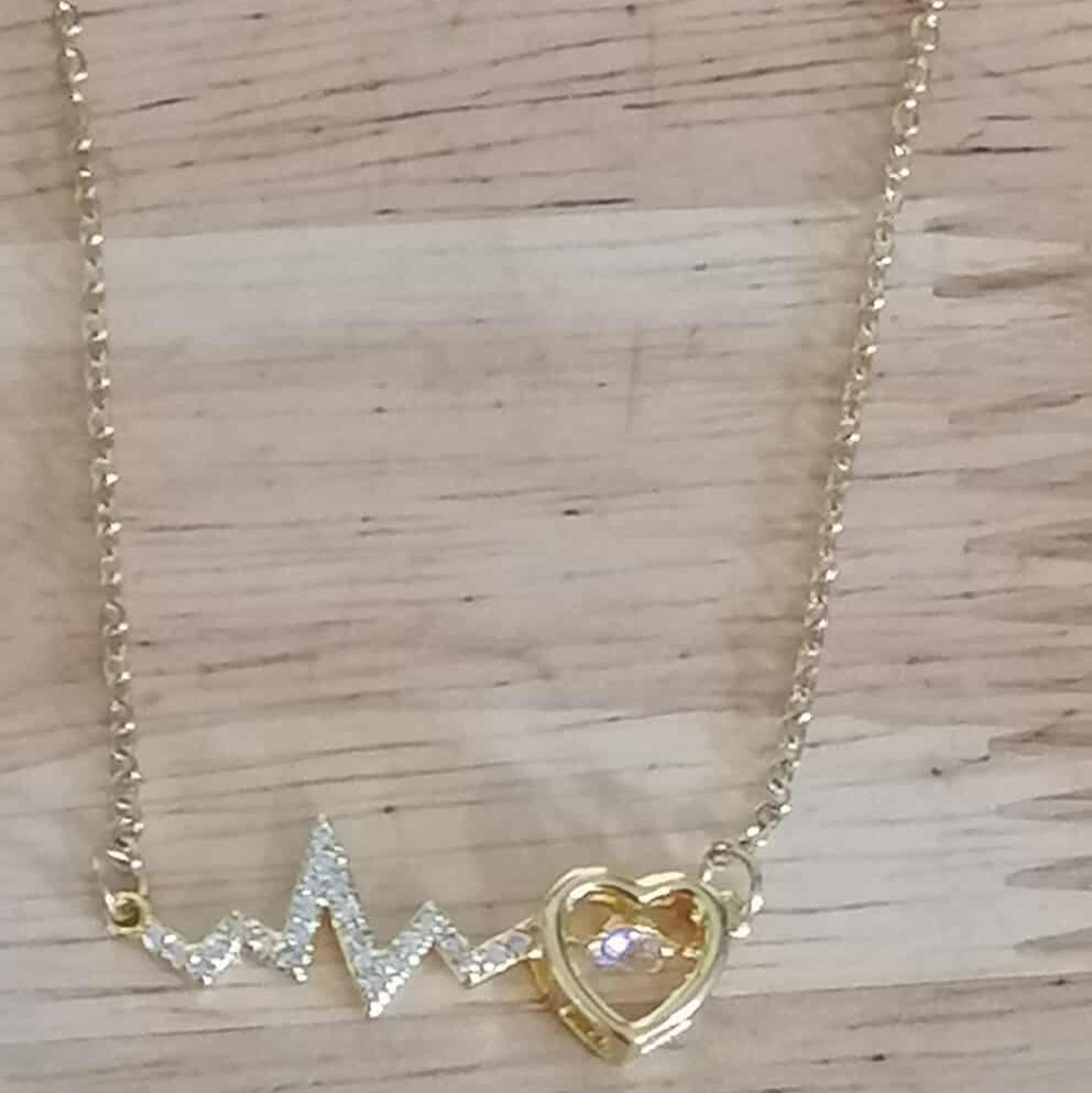 ✨ Olivia Battement de Cœur Doré 3D ✨