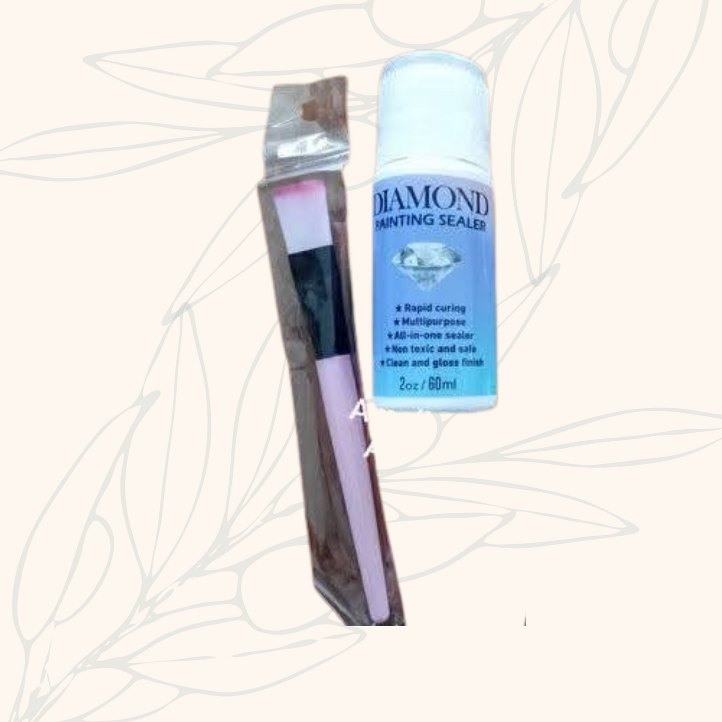 Colle et son pinceau