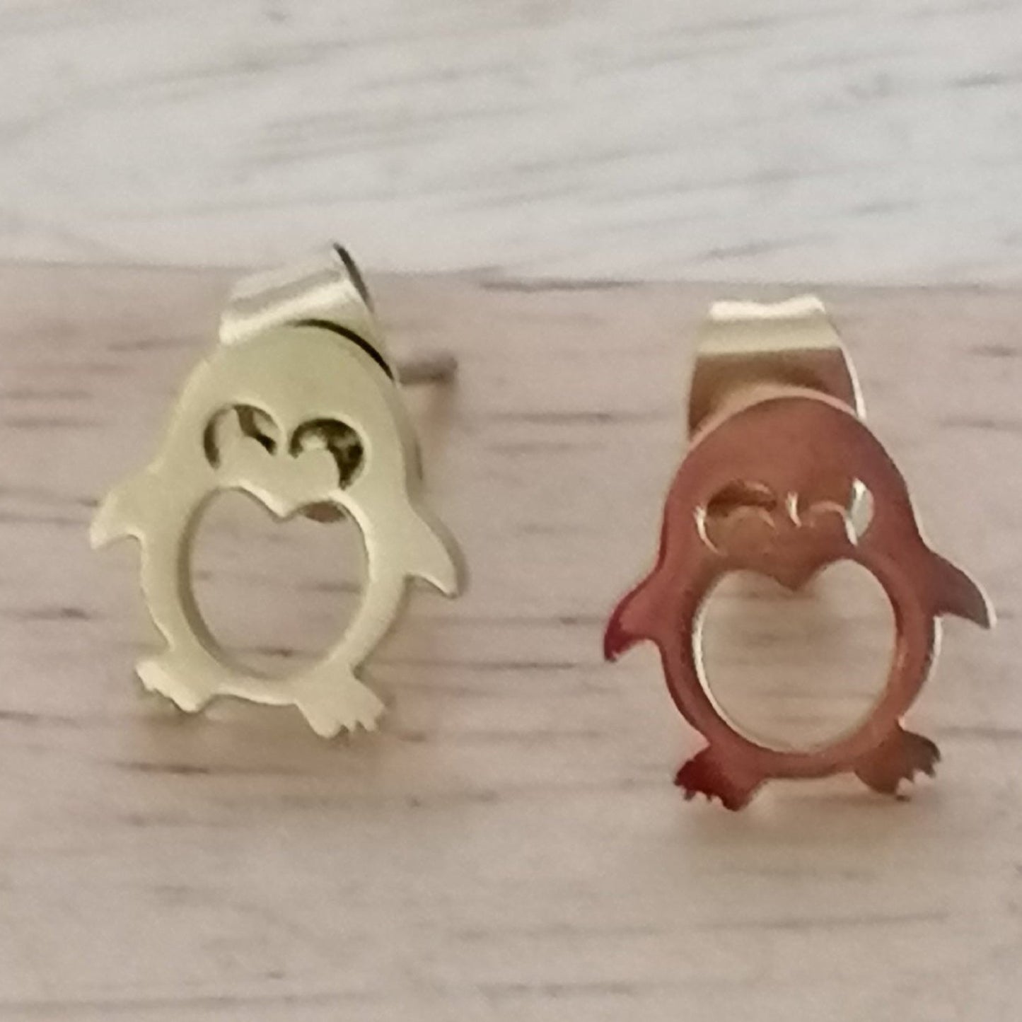 ➿Boucle d oreille pingouin