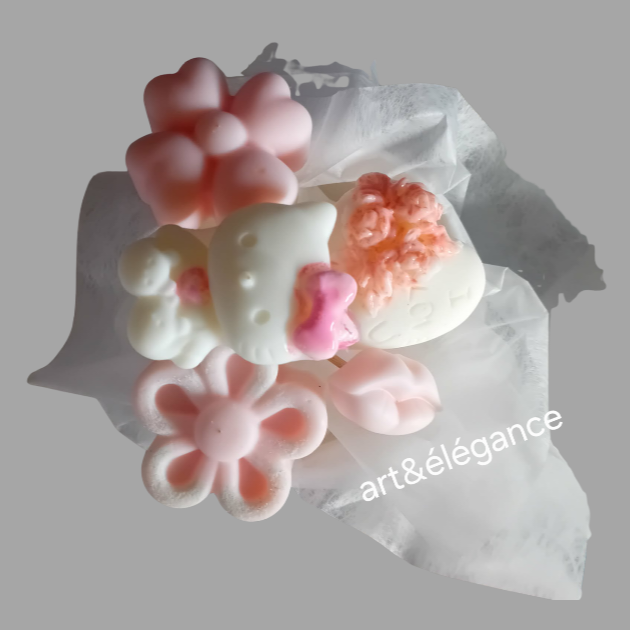Bouquet fondant parfumé fait main hello kitty