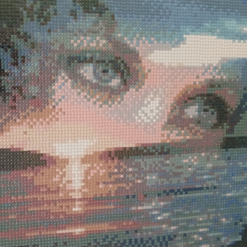 🌊 Diamond Painting – Visage dans le Ciel