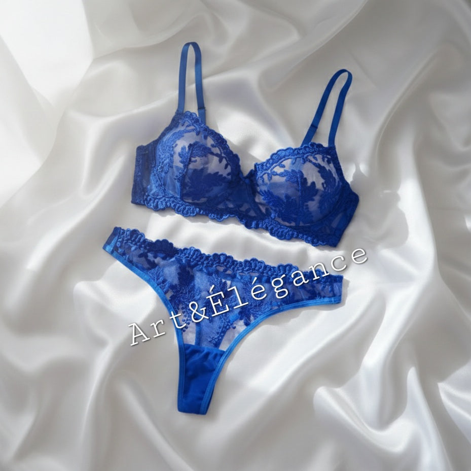 ✨Ensemble dentelle bleu