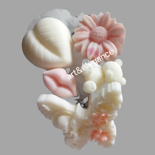 Bouquet fondant parfumé fait main papillon