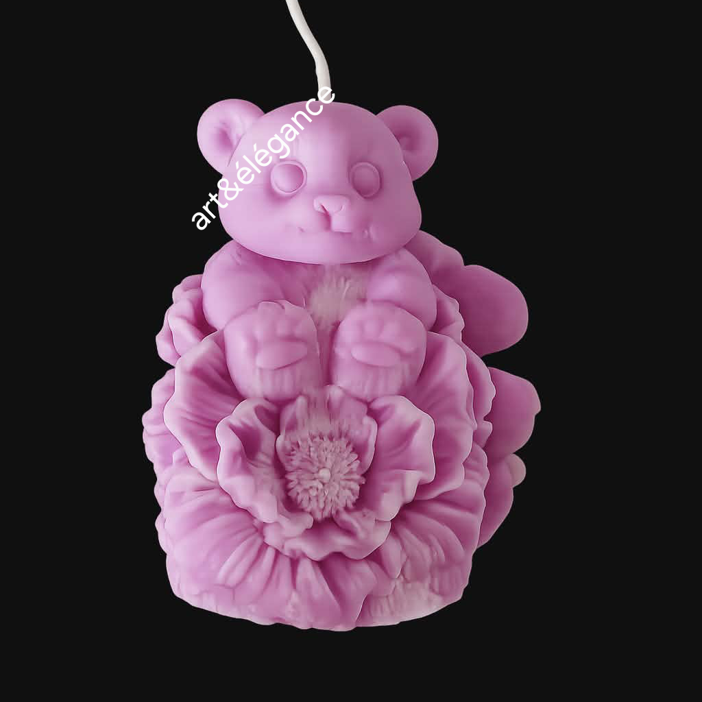 Bougie parfumée fait main lilas