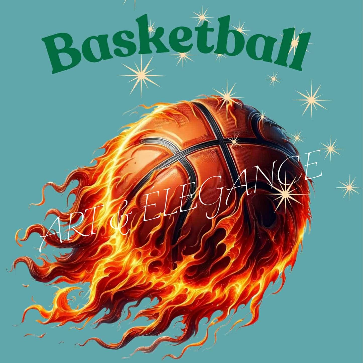 đđ„ Balle de basket en feu đ„đ