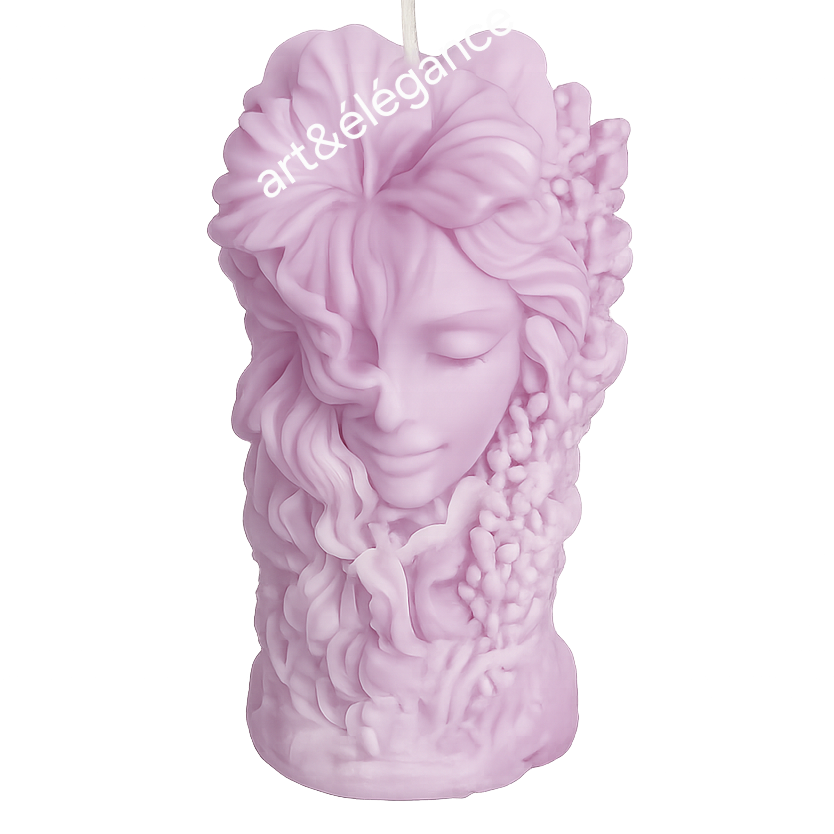 Bougie parfumée fait main lilas