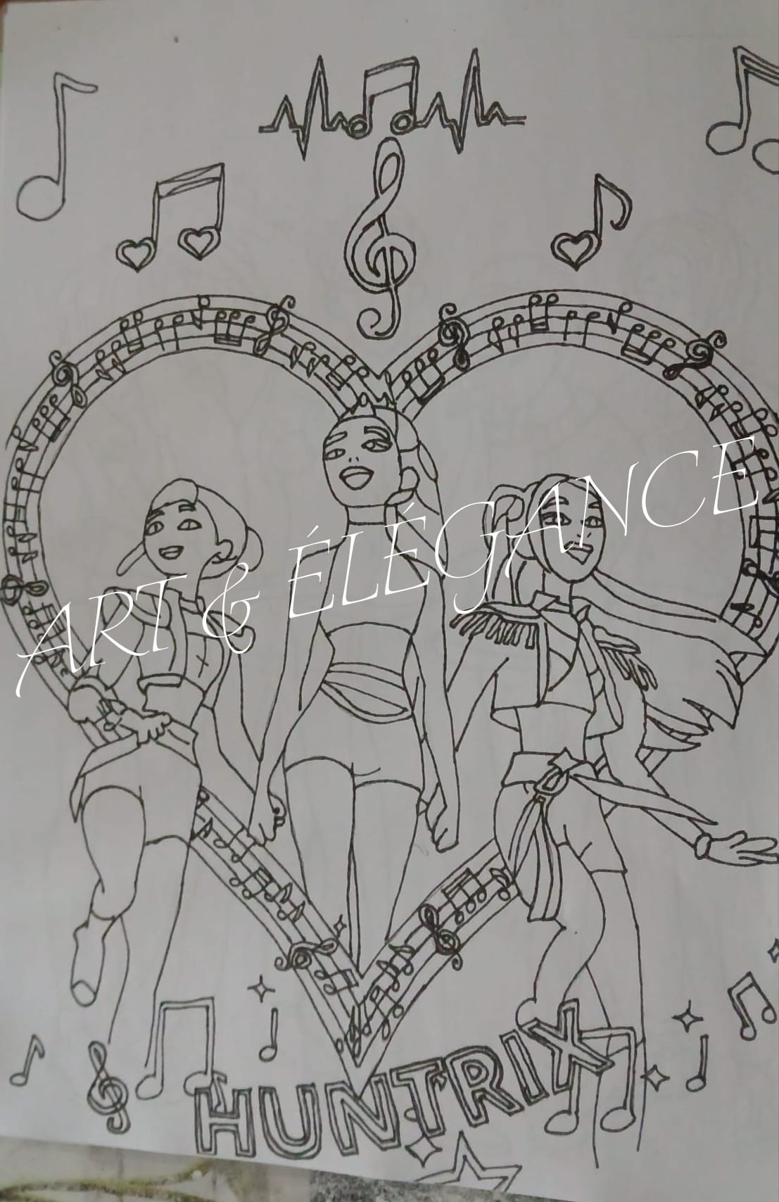 Coloriage artisanal kpop