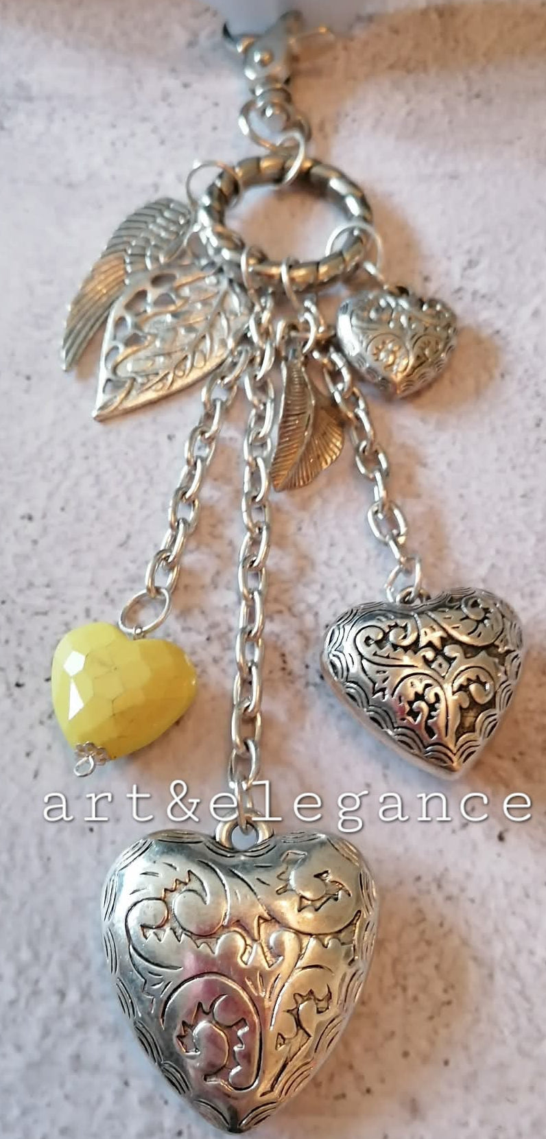 Porte cle jaune