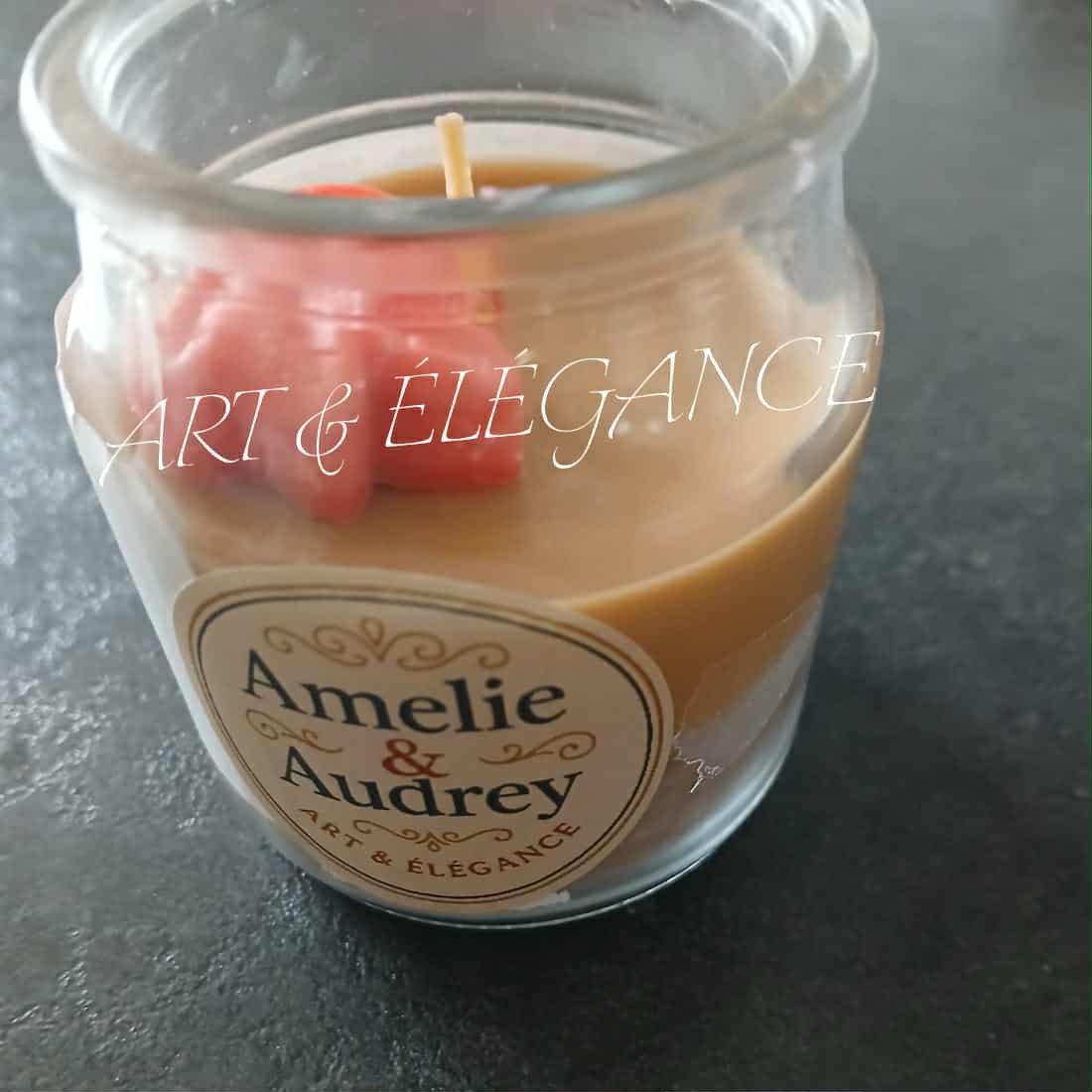 Bougie Artisanale – Ambre & Feuille d’Automne (170g)