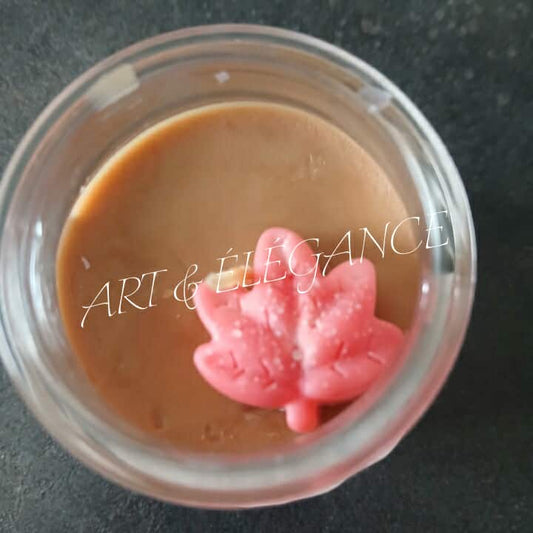 Bougie Artisanale – Ambre & Feuille d’Automne (170g)