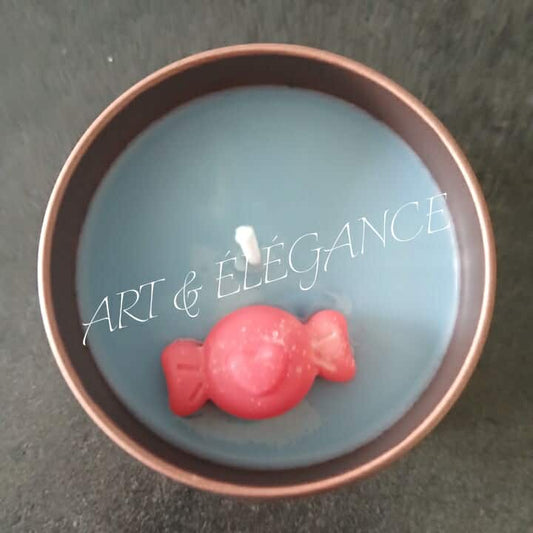 Bougie Artisanale – Océan & Bonbon au Musc Blanc (80g)