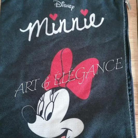 🎀 Pochette Minnie Noire – 26 x 22 cm 🎀