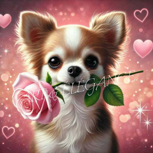 🌟 Petit Chien Romantique 🌟