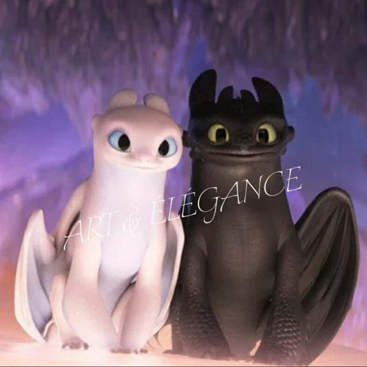 ✨ Plongez dans la magie avec ce kit complet de diamond painting "Dragon" ✨