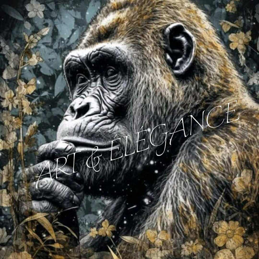 🦍 La force et la sagesse réunies dans un tableau unique 🦍
