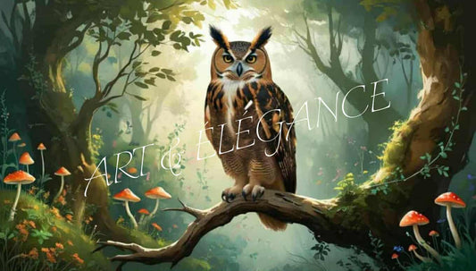 🍂 Illuminez votre intérieur avec un hibou automnal ! 🍂
