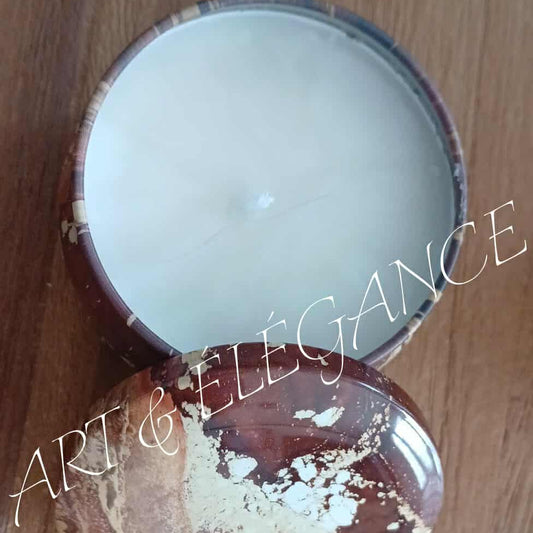 🕯️ Bougie artisanale coco-vanille – 120 g 🕯️