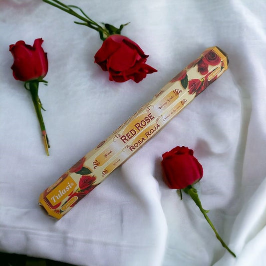 🌹 Encens Rose Rouge – Bienfaits & Spiritualité 🌹