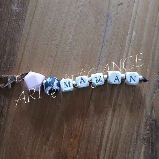 Porte clé artisanal maman