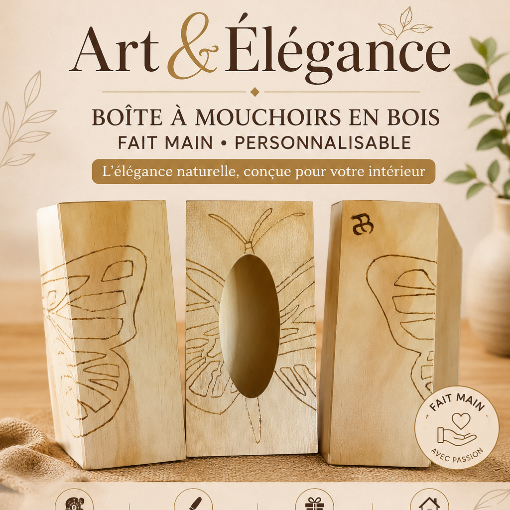 Bois personnalisable fait main