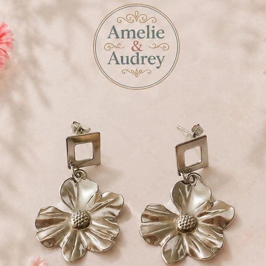 Laurie boucles d'oreilles en acier inoxydable