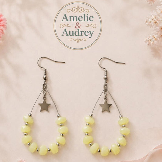 Juliette boucles d'oreilles en acier inoxydable fait main