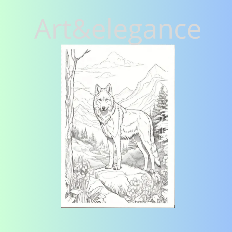 Coloriage loup