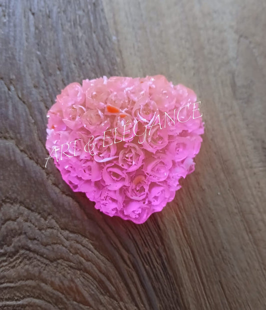 Bouquet cœur en résine Artisanale