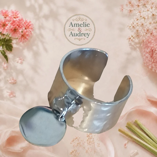 Aurore bague femme acier inoxydable ajustable