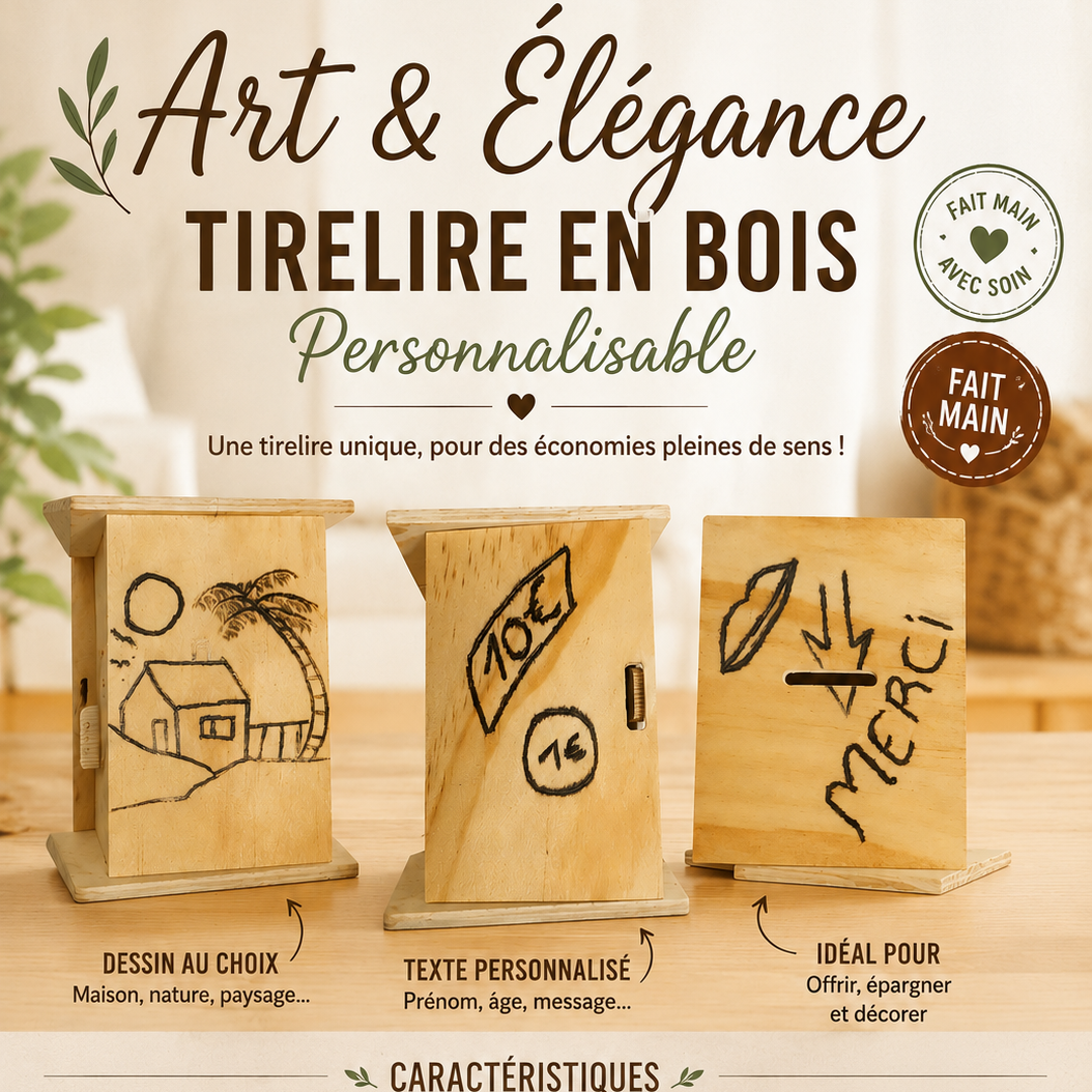 Bois personnalisable fait main