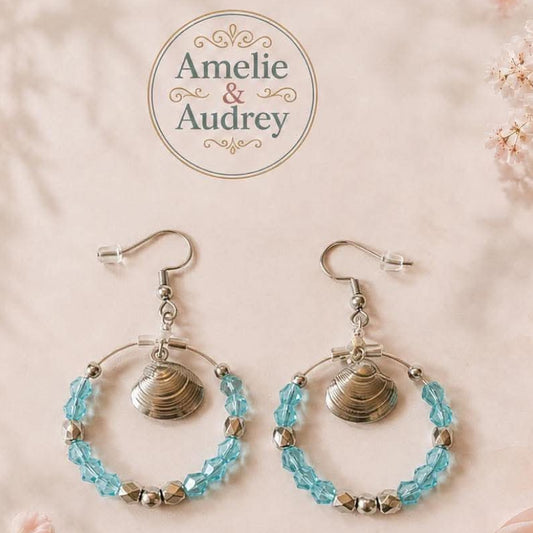 Boucles d'Oreilles Prunelle – Acier Inoxydable, Création Artisanale Fait Main