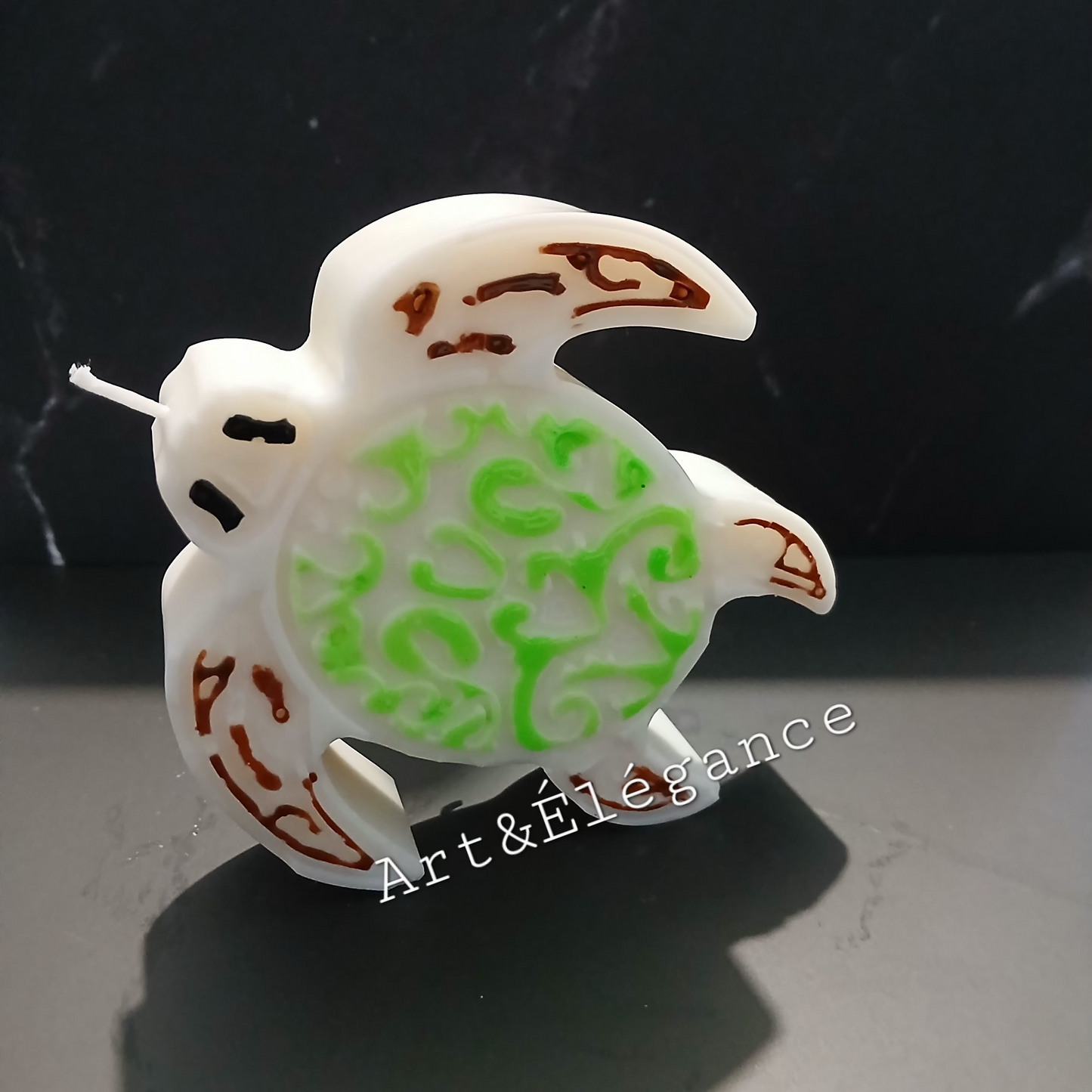 Bougie fait main tortue