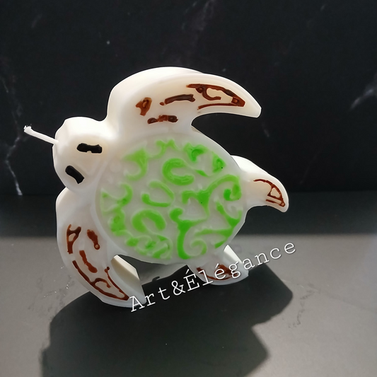 Bougie fait main tortue