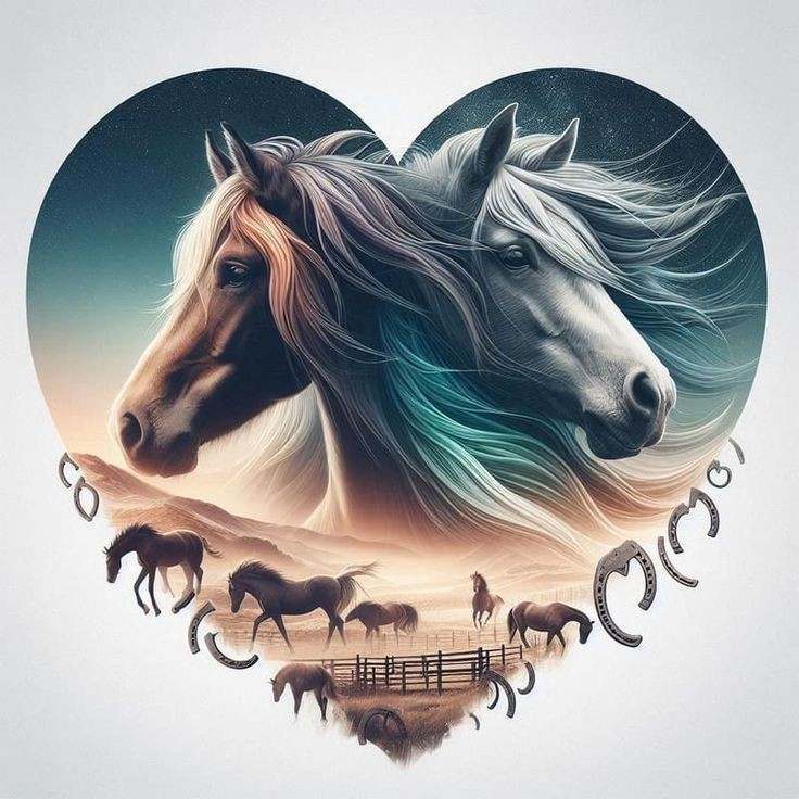 Chevaux cœur