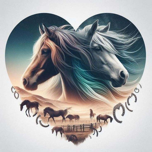 Chevaux cœur
