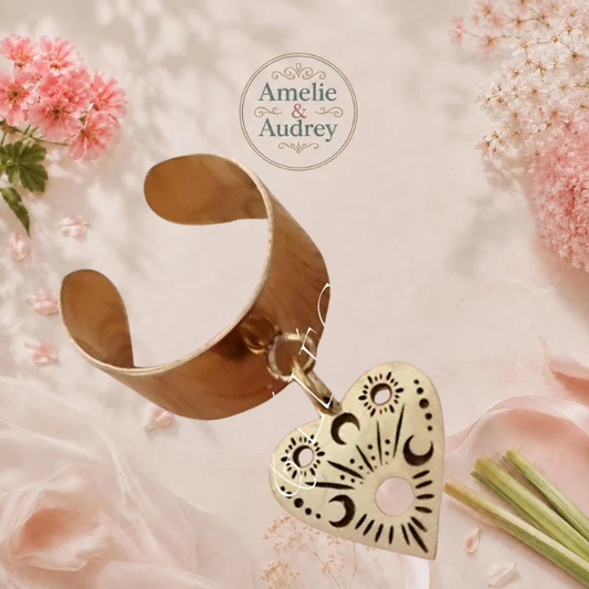✨ Bague symbolique “Louane” femme acier inoxydable ajustable