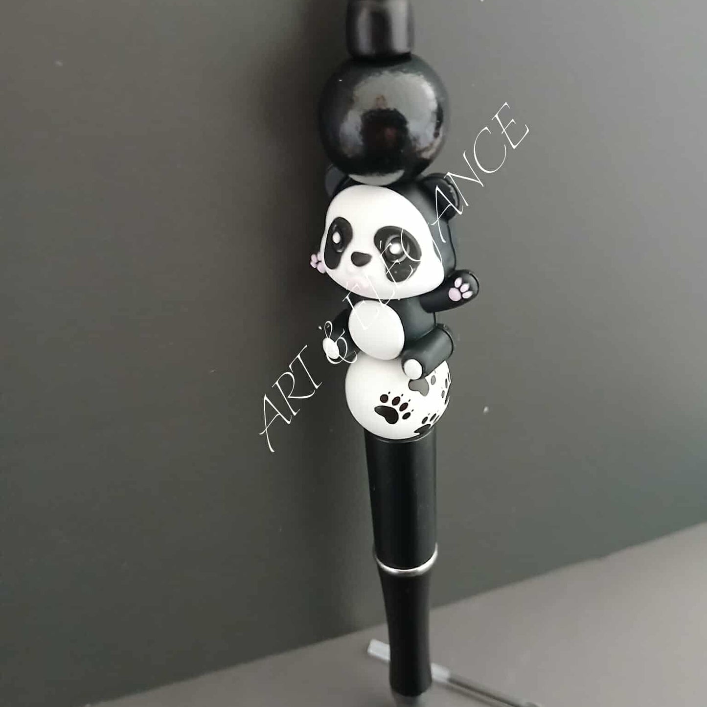 Stylo fait main panda