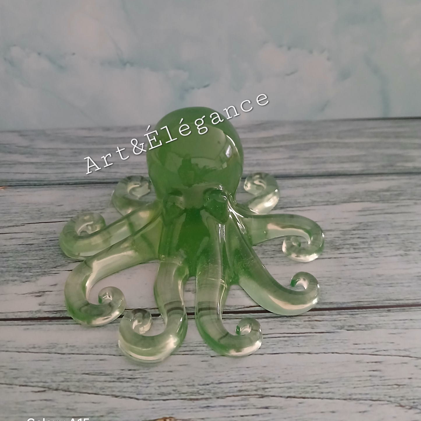 Résine epoxy fait main pieuvre