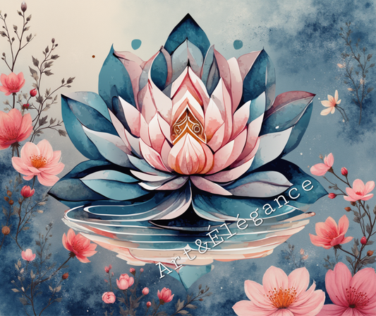 Diamant painting crea fleur de lotus